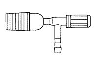 [5 662 003] (5 662 003) Hahn für Seitentubus, NS 24/29, Typ Novus,  mit selbstdichtendem Ventilhahn, mit PTFE-  Spindel, mit Überdrehsicherung