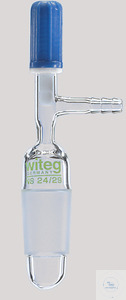 [5 662 005] Stopcock for lids, type NOVUS,  with PTFE-needle valve stopcock  with over-twist device, NS 24/29 