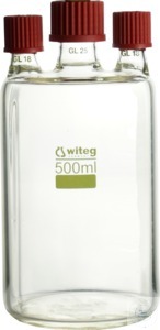 [5 663 001] (5 663 001) Ersatzflasche für 5 663 000:  Vakuumsicherheitsflasche 500 ml,  WITOFORM beschichtet