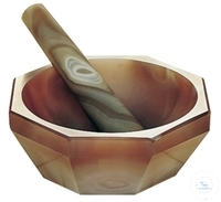 [5 720 102] Achatmörser, mit Pistille,  24 ml, A.D. 75 mm, I.D. 60 mm