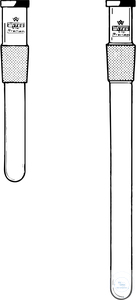 [1 261 160] (1 261 160) Thermometertaschen, Kern NS 19/26,  Einbaulänge 160 mm, für Kolben 1000 - 2000 ml