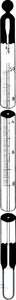 [1 274 111] (1 274 111) PRAEZ.-STABTHERMOMETER, GELBBELEGT,  EICHFÄHIG, DIFFICO-GRAD. ORG.FÜLLUNG,  -50+30°C, DIA.6-7MM, L.300 MM  