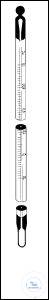 [1 278 105] (1 278 105) Universal-Labor-Stabthermometer,  gelbbelegt, DIFFICO-grad., organische Füllung  -10 + 200°C, L. 300 mm
