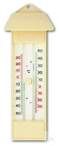 [4 970 020] Maximum-Minimum Thermometer, Wetter-  geprüft, mit Druckknopf, -30/+50°C