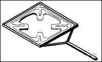 [5 175 003] (5 175 003) Plattenhalter, Chromnickelstahl  für Ceran-Platten, 175 mm,  VE = 5 Stück