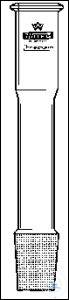 [1 455 029] KPG-Lagerhülsen, austauschbar, einfaches Modell,  HQ 10, 10 x 75 x 170 mm, Kern NS 29/32, HQ 10  Lagerhülse 10 mm, hergestellt aus DURAN Rohr