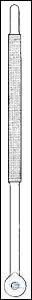 [1 488 000] Rührwelle, PK 10, austauschbarer Knebelvorrichtung,  PTFE, Wellenlänge: 160 mm