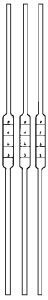 [2 912 000] (2 912 000) Winkler-Pipetten-Satz,  3 versch. Farb 5 ml, Mark.  bei 0,1,2,3 ml, komplett 