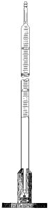 [2 972 000] (2 972 000) Gasbürette nach Hempel,100 ml:0,2ml  Klasse-A, auf Holzfuß