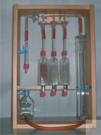[2 990 003] Gas burette, 100 ml, w. Schellbach stripes,  graduated 0-50 ml:0,2 ml and 50-100 ml:0,1 ml,   with water jacket 
