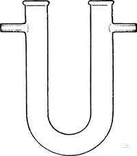 [2 115 100] (2 115 100) Chlorcalciumröhren, U-Form,  mit Seitenröhren, L: 100 mm, I.D. 13 mm