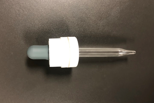 [GB27A-018 / 77mm] 77mm White Tamper Evident / CRC Droppers w/ Grey Bulp