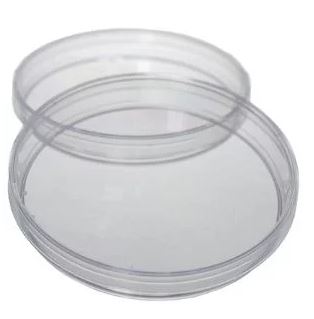 [391-0611] Petri dishes PS 55mmx14mm, without vents, aseptic