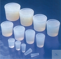 [9 201 013-1] STOPPERS, SILICONE, TRANSPARENT, FLEXIBLE,   TOP DIA. 38 MM, BOTTOM DIA. 31 MM, LENGTH 35 MM,  PACK = 5 PCS 