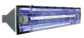 [UV-DIRECT-E75H-K-NX] UV-C Direktbestrahlungsgerät für Decke oder Wand - 75W HO (Schutzgitter inbegriffen) (1055 x 103 x 156mm) (IP55)