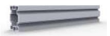 [UpR-AL-108] Vertikaler Ständer l=108cm (stranggepresstes, eloxiertes Aluminium)