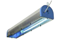 [UV-LIGHT-E75H-AP] UV-C device for microbial load reduction in dusty environment (zootechnics) by reflected irradiation - 75W-HO - IP55