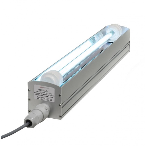[UV-STICK-E40H-AL] UV-STICK-E40H-AL UV-C-Direktbestrahlungsregler aus Aluminium mit parabolischem Reflektor | 40W-HO - IP55