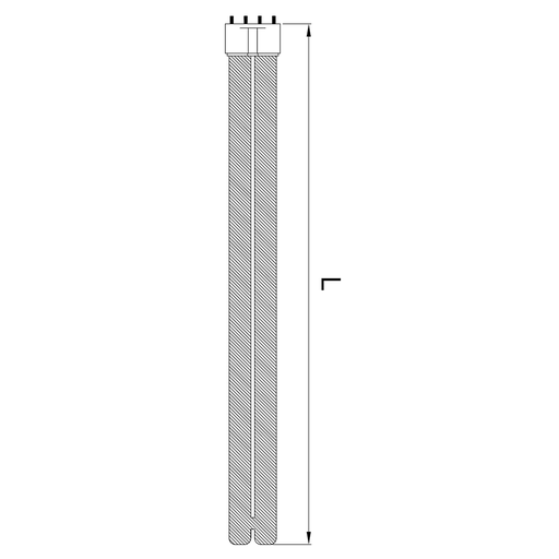 [GHP-18W] Keimtötende Lampe PL-L - 18W - 2G11 - (218mm)