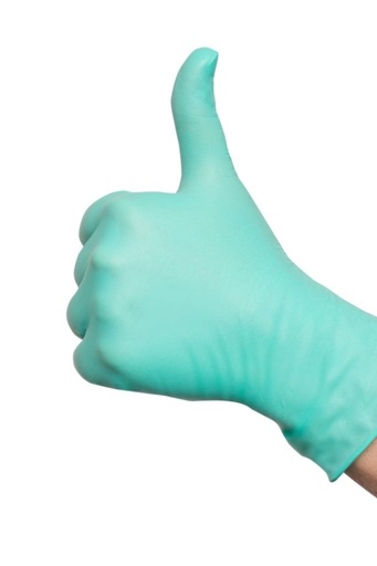 [112-5157] Nitrile gloves, NITRILE GREEN 200 pcs. /box