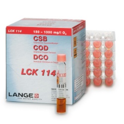 [LCK 114] Hach LCK114 COD cuvette test 150-1000 mg/L O₂, 25 tests