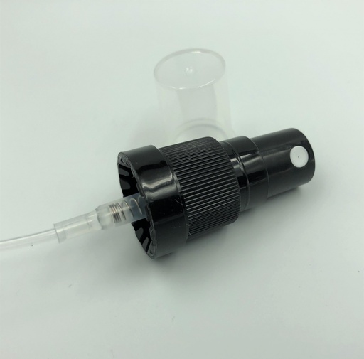 [BC-AMB1-BK-1] Black Atomiser Spray with Tamper Evident Cap single