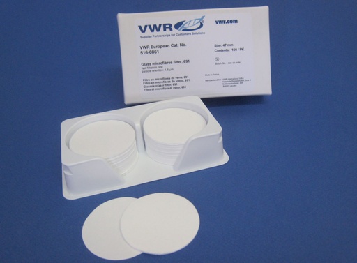 [516-0345] Glasfaserfilter, Klasse 698, 0.7um 47mm