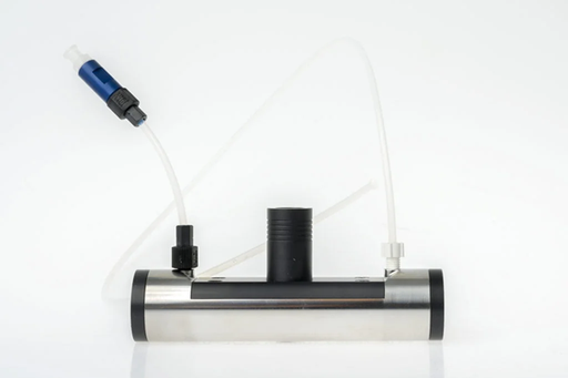 [13885] Varipolröhre Durchfluss 100mm Edelstahl