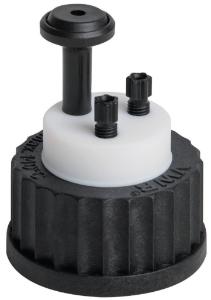 [590-0038] Safety Cap III, GL45, 3x PFA-Fittings 3.2 mm AD + Belüftungsventil
