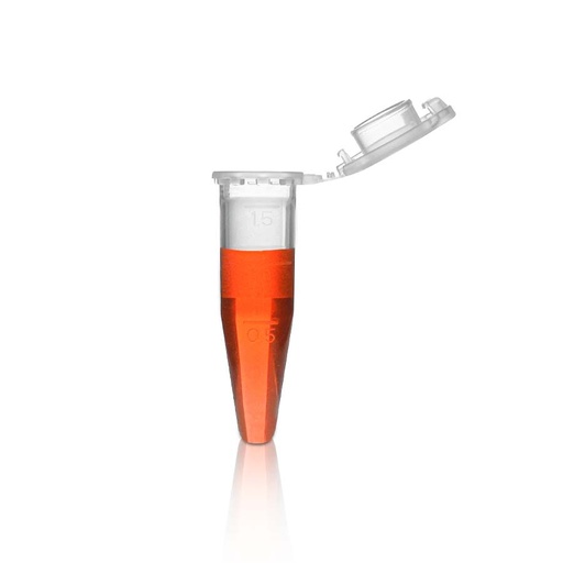 [PK00528 Karton] 1.5 ml Microcentrifuge Tube with Attached Loc k Cap‚ Conical Bottom‚ Graduated‚ Translucen t‚ Non-Sterile
500pieces/bag‚ 10bags/carton
