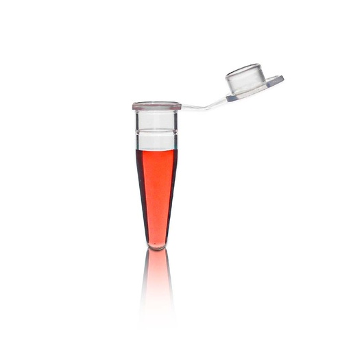 [PK00178 Karton] 0.2mL Einzel-PCR-Gefäß mit angehängtem flachen Ca p' Klar' Unsteril 1000Stück/Beutel'10Beutel/Karton