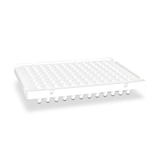 [PK00200 Karton] 0.1mL 96-Well PCR-Platte' Semi-Skirt' Non-Flat-Deck' Weiß' Unsteril5Stück/Beutel' 5Beutel/Packung' 6Packs/Karton