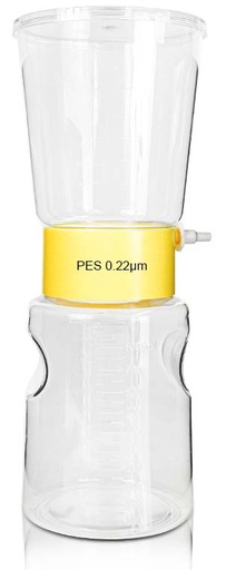 [PK00401 Karton] 500mL-Flaschenaufsatz-Filtrationseinheiten' PES 0,45um' Steril1Stück/Beutel' 12Beutel/Karton