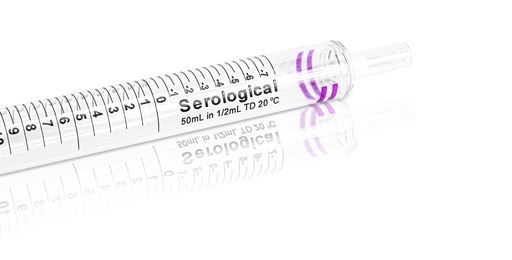 [PK00091 Karton] 50 ml Serological Pipette‚ Plastic/Paper Individ ual Packing‚ Sterile‚ Purple
25pieces/bag‚ 3bags/pack‚ 6packs/carton
