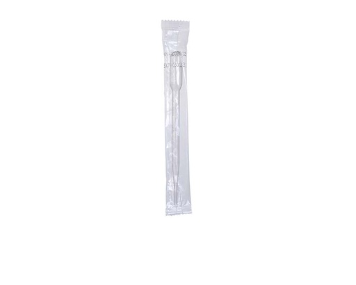[PK00099 Karton] 3mL graduierte Pasteurpipette' Einzelne Skala' Länge 155mm ' Volles Volumen 7mL' Kunststoff-Einzelverpackung' Klar' Steril500Stück/Packung' 4Packungen/Karton