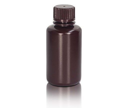 [PK00469 Karton] 60mL PP Reagenzienflasche und Kappe' Schmaler Mund' Bernstein' Unsteril50Stück/Beutel' 10Beutel/Karton