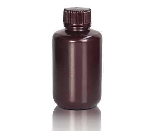 [PK00470 Karton] 125mL PP Reagenzienflasche und Kappe' Schmale Mündung' Bernstein' Nicht steril25 Stück/Beutel' 10Beutel/Karton