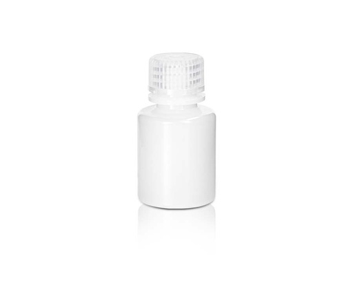 [PK00302 Karton] 30 ml HDPE Reagent Bottle and Cap‚ Narrow Mouth‚ Natural‚ Non-Sterile
100pieces/bag‚ 10bags/carton