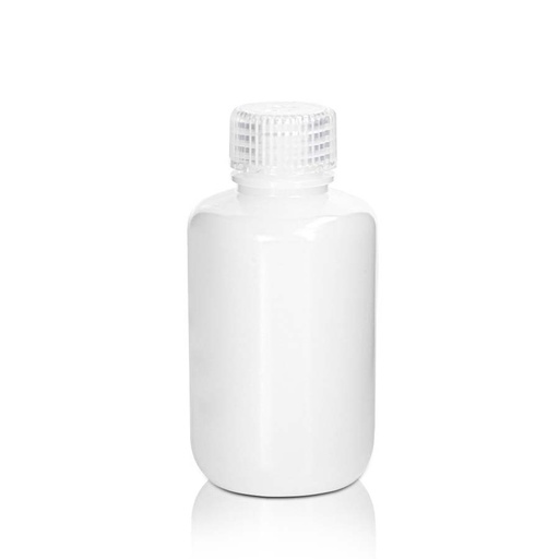 [PK00304 Karton] 125mL HDPE-Reagenzienflasche und Deckel' Enghals' Natur' Unsteril25Stück/Beutel' 10Beutel/Karton