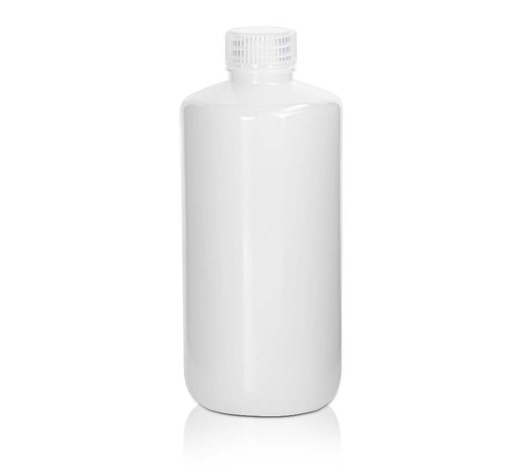 [PK00307 Karton] 1000mL HDPE Reagenzienflasche und Deckel' Narro w Mündung' Natürlich' Unsteril5Stück/Beutel' 10Beutel/Karton