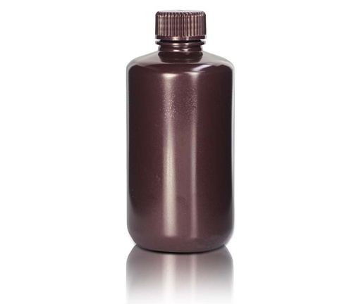 [PK00311 Karton] 250mL HDPE-Reagenzienflasche und Deckel' Enghals' Bernstein' Unsteril20Stück/Beutel' 10Beutel/Karton