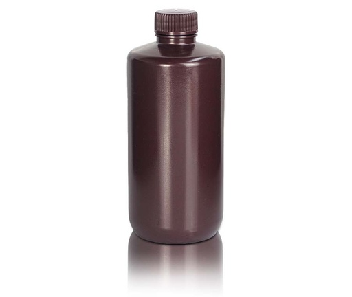 [PK00312 Karton] 500mL HDPE-Reagenzienflasche und Deckel' Enghals' Bernstein' Unsteril10Stück/Beutel' 10Beutel/Karton