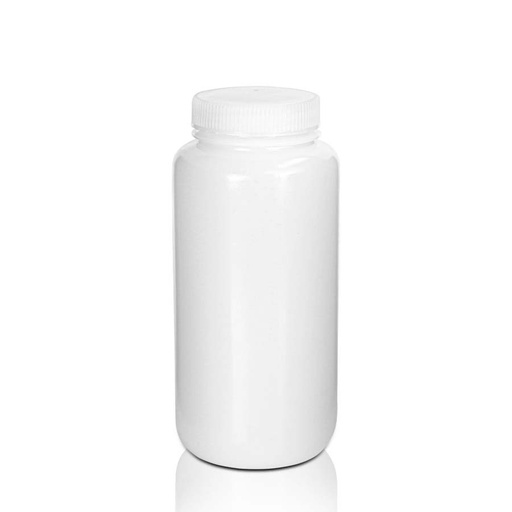 [PK00293 Karton] 1000mL HDPE-Reagenzienflasche und Deckel' Weithals' Natürlich' Unsteril5Stück/Beutel' 10Beutel/Karton