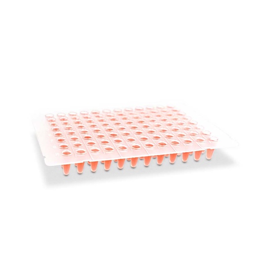 [PK00197] 0,1 mL 96-Well PCR-Platte' No Skirt' Flat deck' Frost' Non-Sterile5 Stück/Beutel' 5 Beutel/Packung' 6Packs/Karton