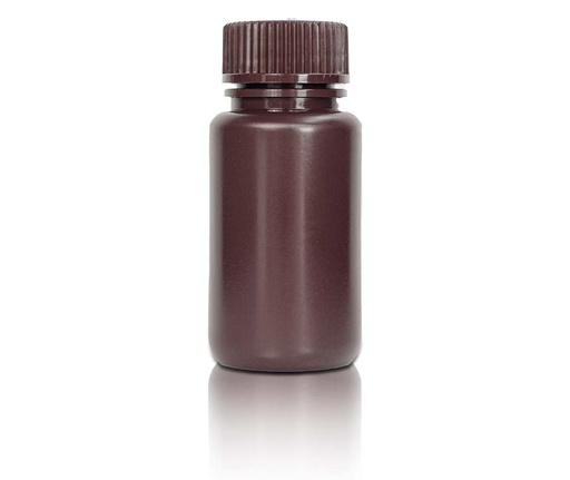 [PK00478] 60 mL PP-Reagenzienflasche und Kappe' Weithals' Bernstein ' Unsteril50 Stück/Beutel' 10 Beutel/Karton