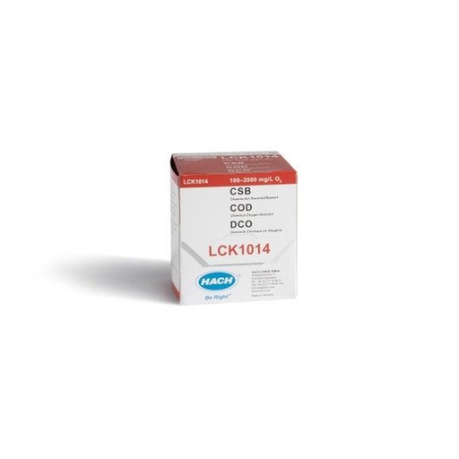 [LCK014] Hach COD cuvette test  1000-10000 mg/L O₂, 25 tests