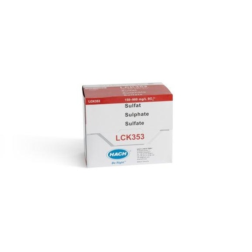 [LCK353] LCK 353 Sulfat Küvetten-Test 150-900 mg/L SO₄, 25 Bestimmungen
