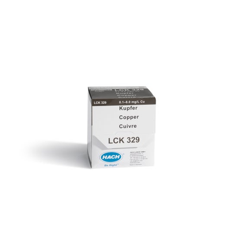 [LCK329] Kupfer Küvetten-Test 0,1-8,0 mg/L Cu, 25 Bestimmungen