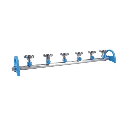 [00829 180600-02] Absaugleiste / Filtrationseinheit MultiVac 600MB mit 6 Stellen Edelstahl mit SpinLockAnschluss
