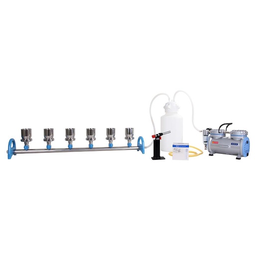 [00829 180600-22-T] Manifold MultiVac 600-MB-T Sets with vacuum pump Rocker 400 and 4'000ml waste bottles